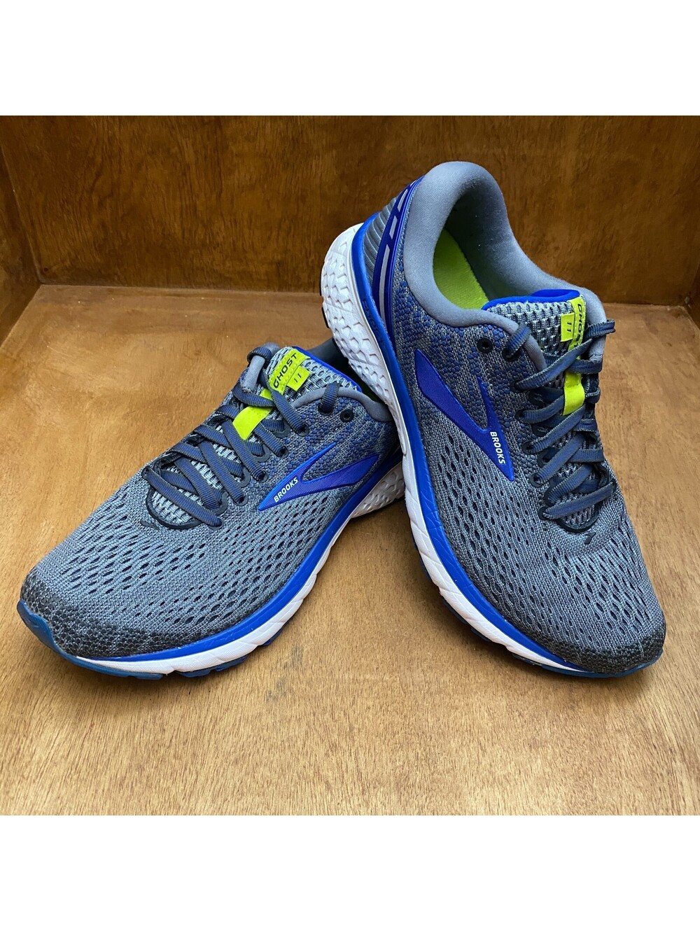 Brooks Ghost 11 Shoes Mens Sz 8 Gray Blue Athletic Running Sneakers 1102881D006 - Picture 15 of 15